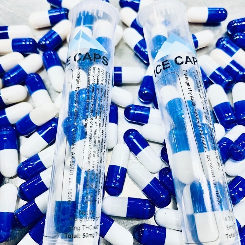 Arctic Bakery - Arctic Ice Caps (Canna Caps) – Indica – 100mg THC – 10 Pack - 1