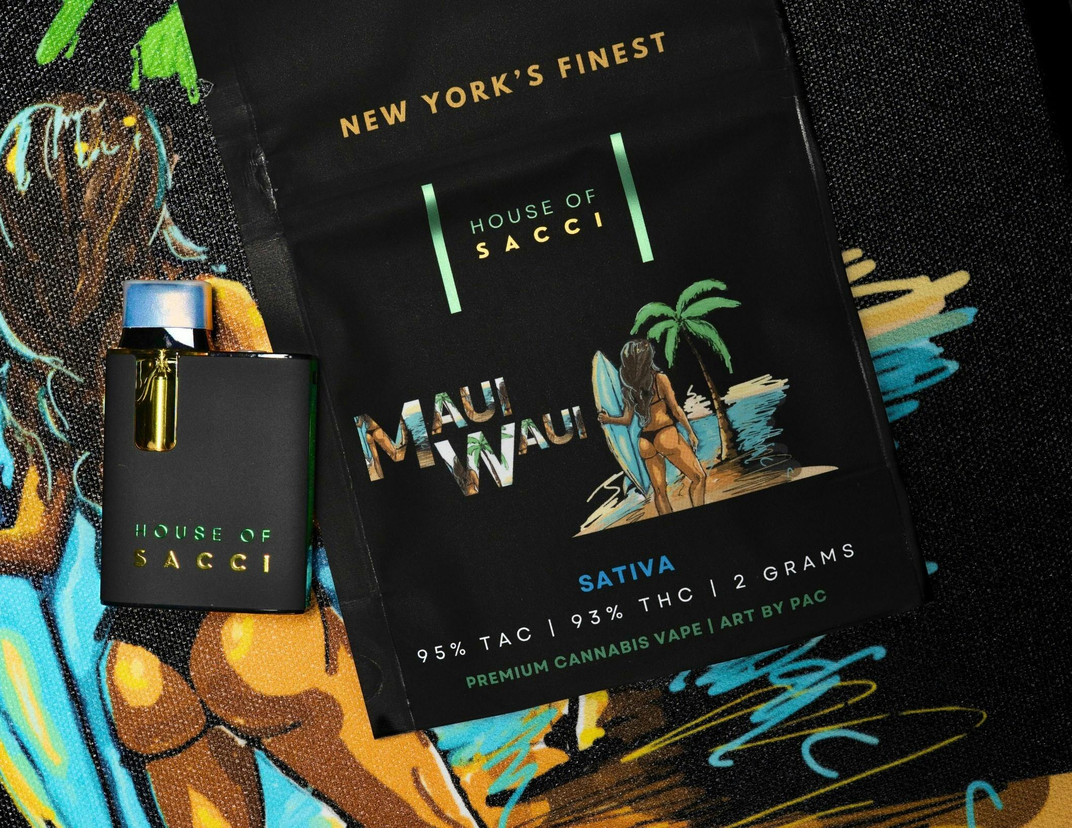 House of Sacci - MAUI WAUI 2G PREMIUM SATIVA CANNABIS VAPE - 1