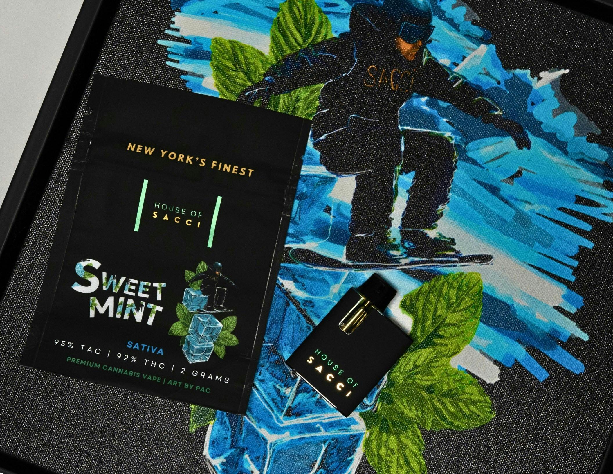 House of Sacci - SWEET MINT 2G PREMIUM SATIVA CANNABIS VAPE - 1