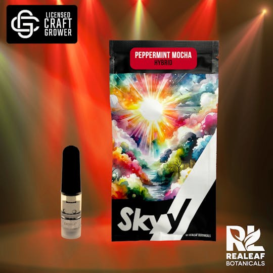 Realeaf Botanicals - Peppermint Mocha Vape Cartridge 0.3g - 1
