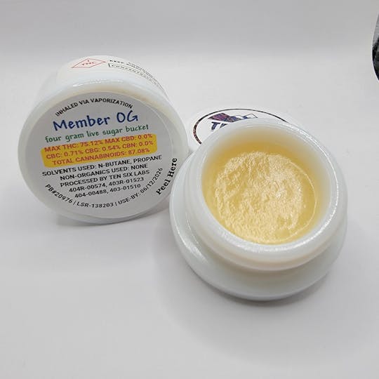 Ten Six Labs - Member OG - 4g Live Sugar Resin - 1