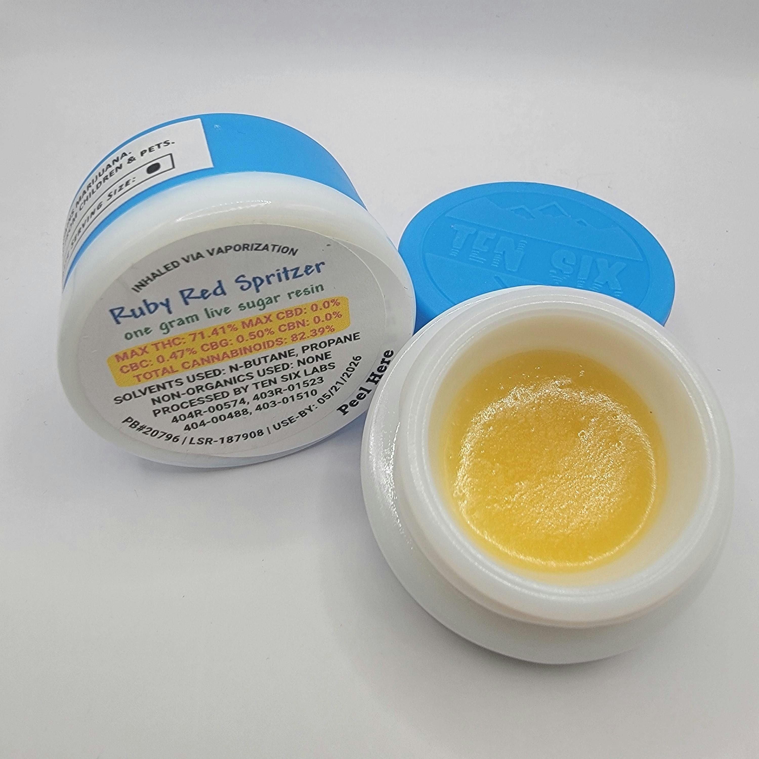 Ten Six Labs - Ruby Red Spritzer - 1g Live Sugar Resin - 1