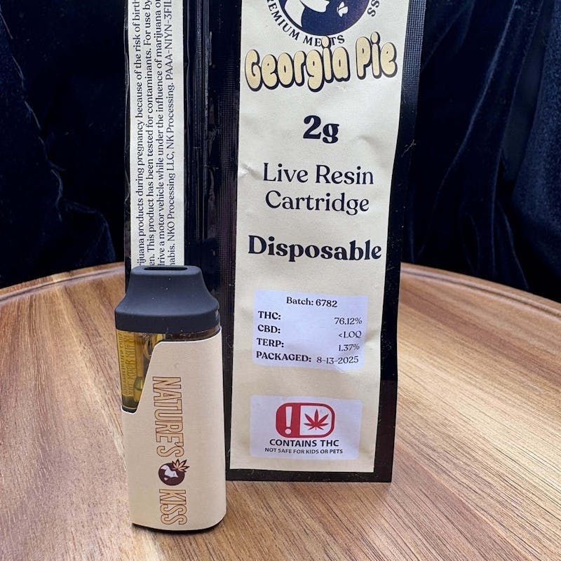 Nature's Kiss - Nature's Kiss - Georgia Pie Live Resin Cartridge 2g - 1