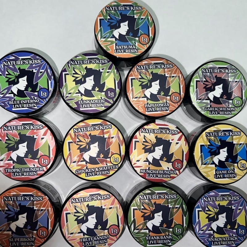 Nature's Kiss - Nature's Kiss - Papi Yowza Live Resin Concentrate 1g - 1