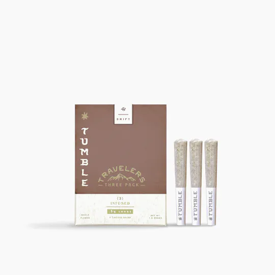 Timeless Vapes - Wedding Cake | Tumble Travelers Infused Mini | 0.5g each | 3pk - 1