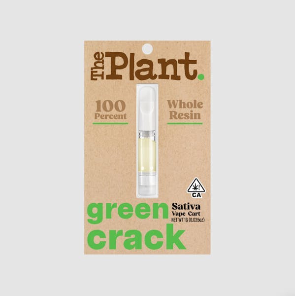 The Plant - Plant Green Crack 100% Whole Resin Vape Cart - 1