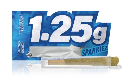 The Plant - Sparkiez 1.25g — Blueberry Slushie Infused Kief Coated Preroll - 1