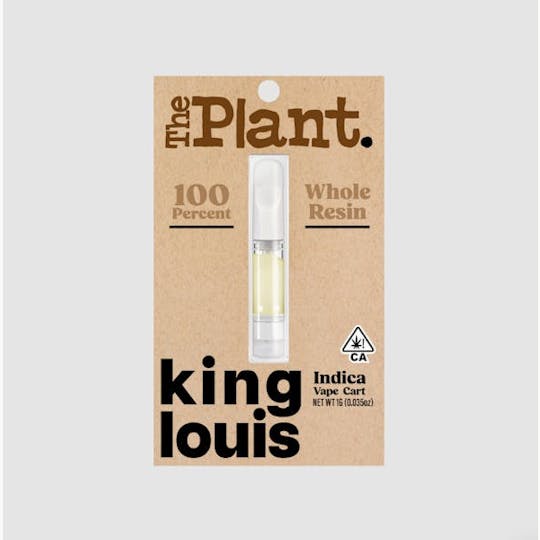 The Plant - Plant King Louis 100% Whole Resin Vape Cart - 1