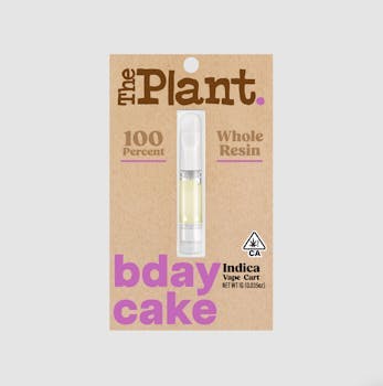 The Plant - Plant Bday Cake 100% Whole Resin Vape Cart - 1
