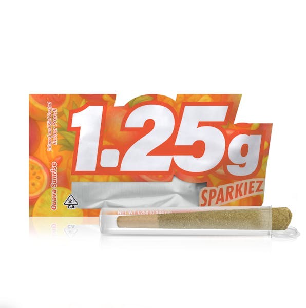 The Plant - Sparkiez 1.25g — Guava Sunrise Infused Kief Coated Preroll - 1