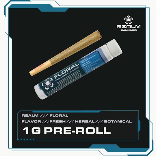 Realm Cannabis - Floral Realm | Gardenia | 1g Pre-Roll - 1