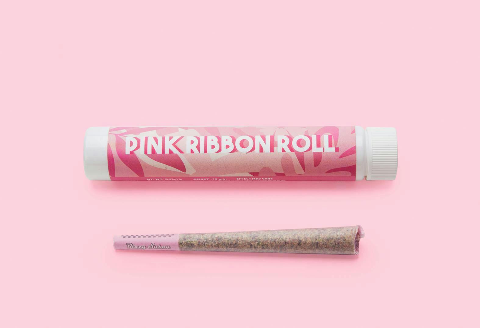 Realm Cannabis - Fruit Realm | Strawberry Pebbles | 1g Pink Ribbon Roll - 1