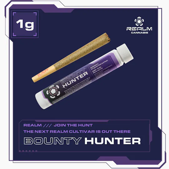 Realm Cannabis - Bounty Hunters Realm | Grape Crostata x Shady Grape | 1g Pre-Roll - 1