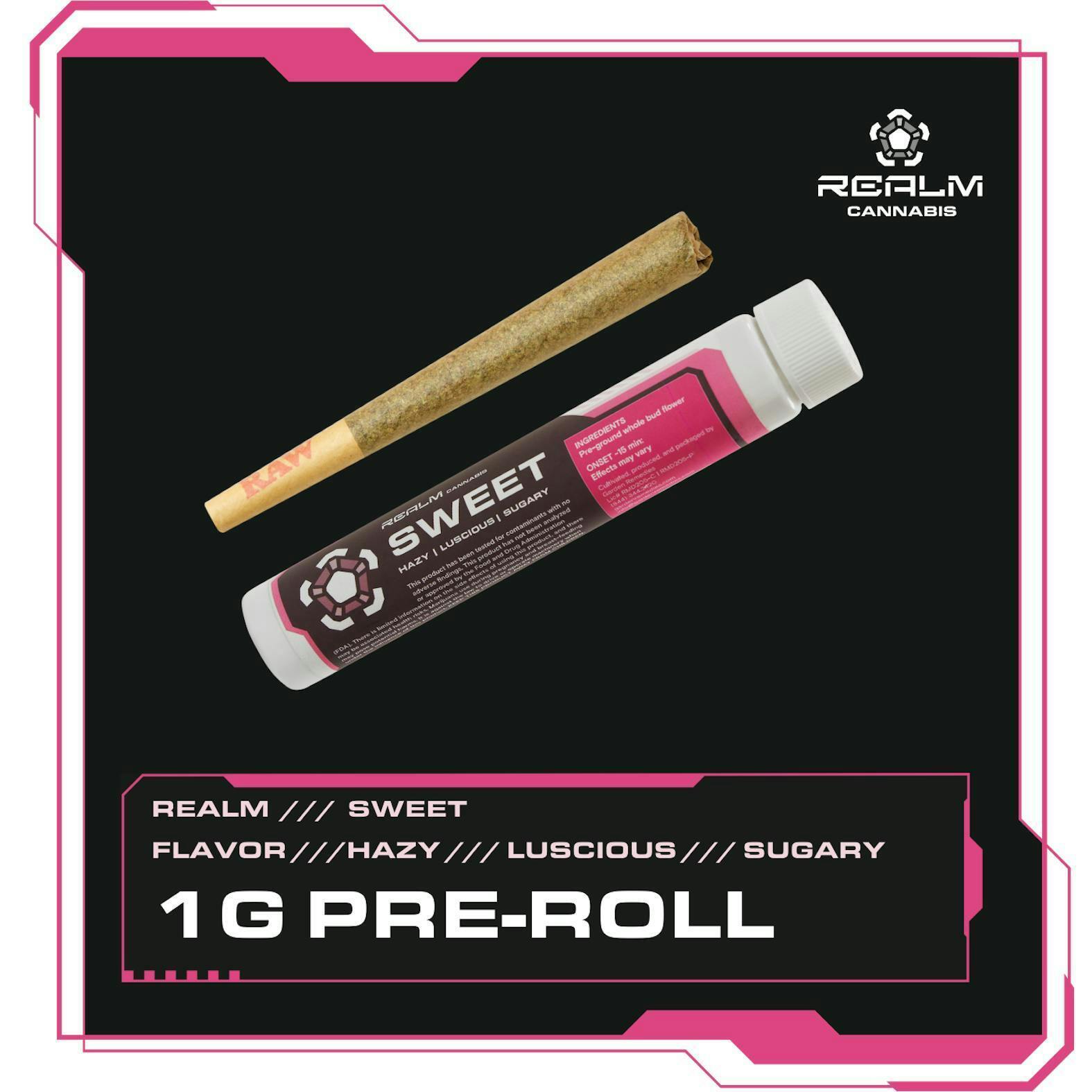 Realm Cannabis - Sweet Realm | Avocado Toast | 1g Pre-Roll - 1