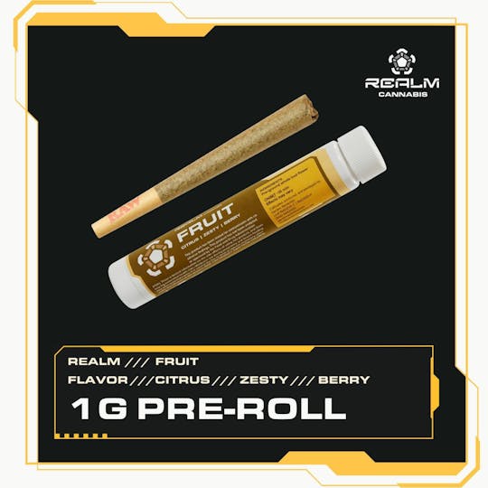 Realm Cannabis - Fruit Realm | Bling Cheesecake | 1g Pre-Roll - 1