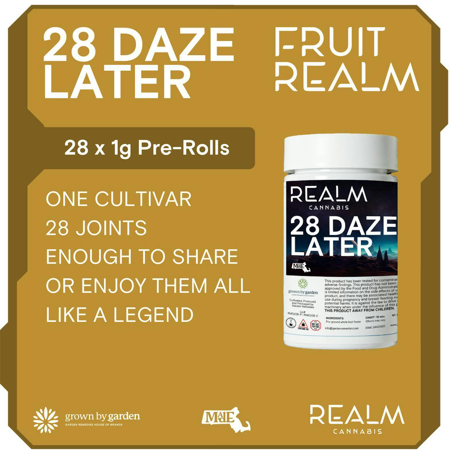Realm Cannabis - Fruit Realm | Island Queen | 28 Daze Later 28g - 1