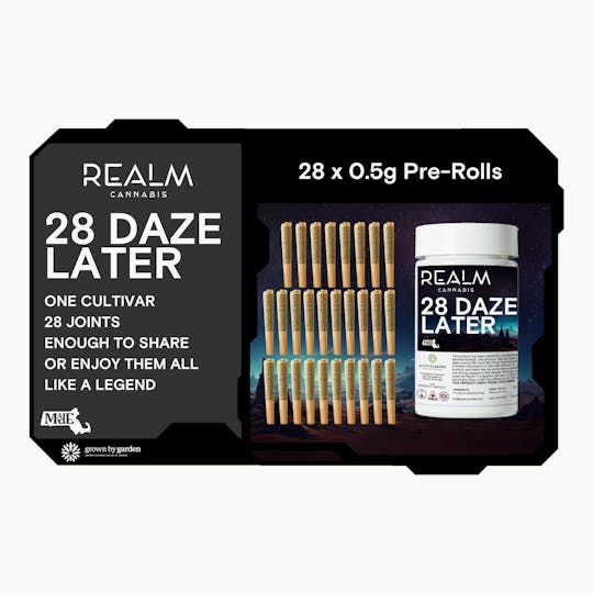 Realm Cannabis - Bounty Hunters | Blueberry Cupcake x Cherry Strudel | 28 Daze Later 14g - 1