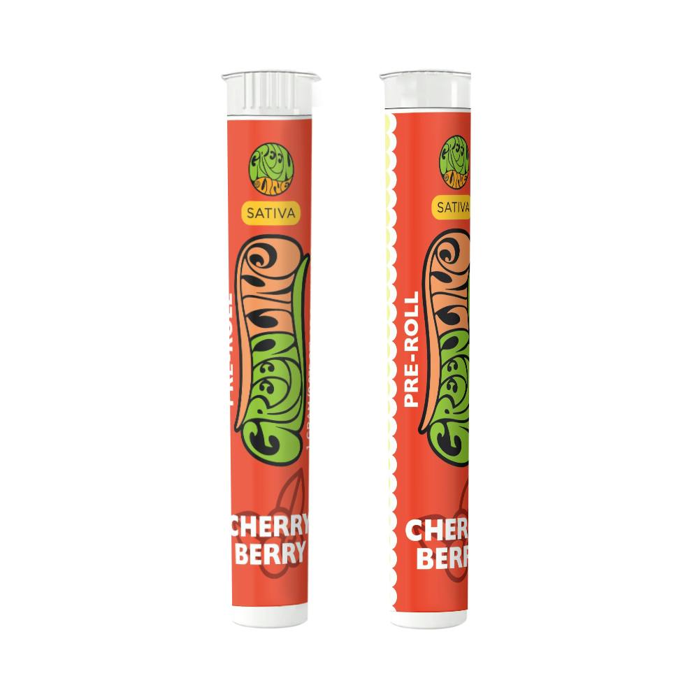 Greenline - Cherry Berry - Indoor Flower Pre-Roll - Sativa - 1g - 1