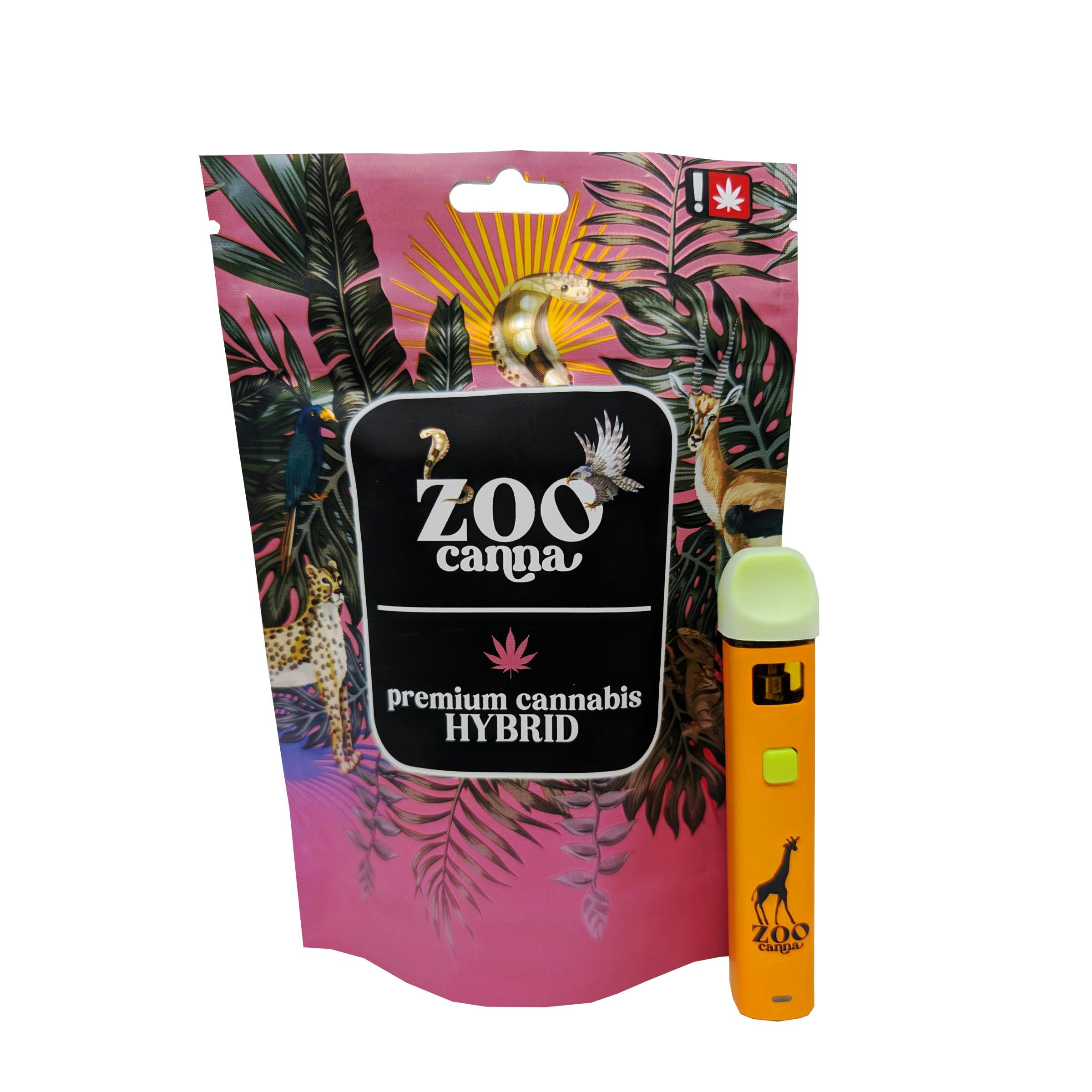 Zoo Canna - Zoo Canna 2g Disposable - Paw Paw - Liquid Diamonds - Indica Dominant - 1