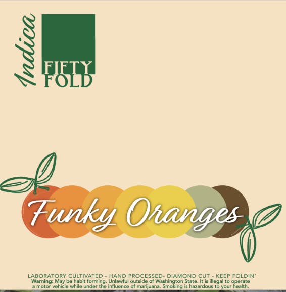 Fifty Fold - Fifty Fold - Funky Oranges Flower 3.5g - 1