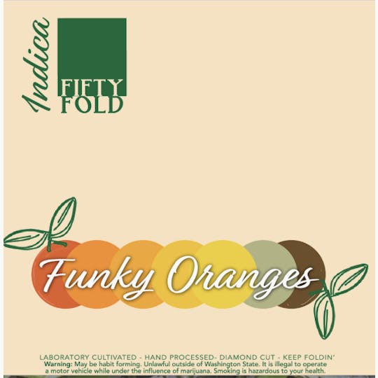 Fifty Fold - Fifty Fold - Funky Oranges Flower 3.5g - 1