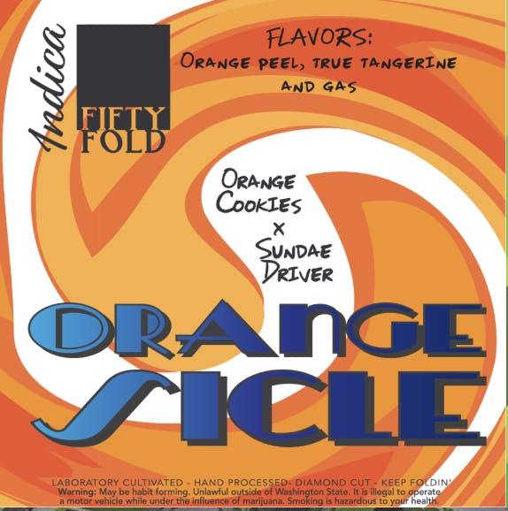 Fifty Fold - Fifty Fold - Orangesicle Flower 3.5g - 1