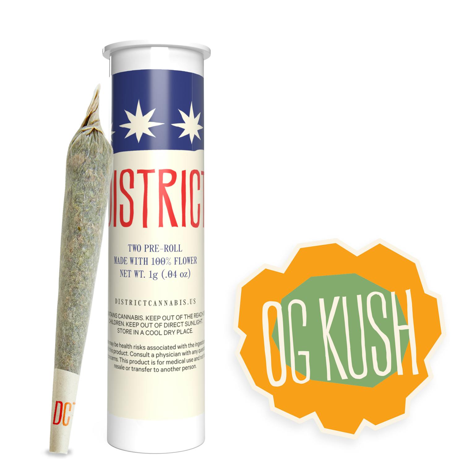District Cannabis - OG Kush Pre-Roll 1ct - 1