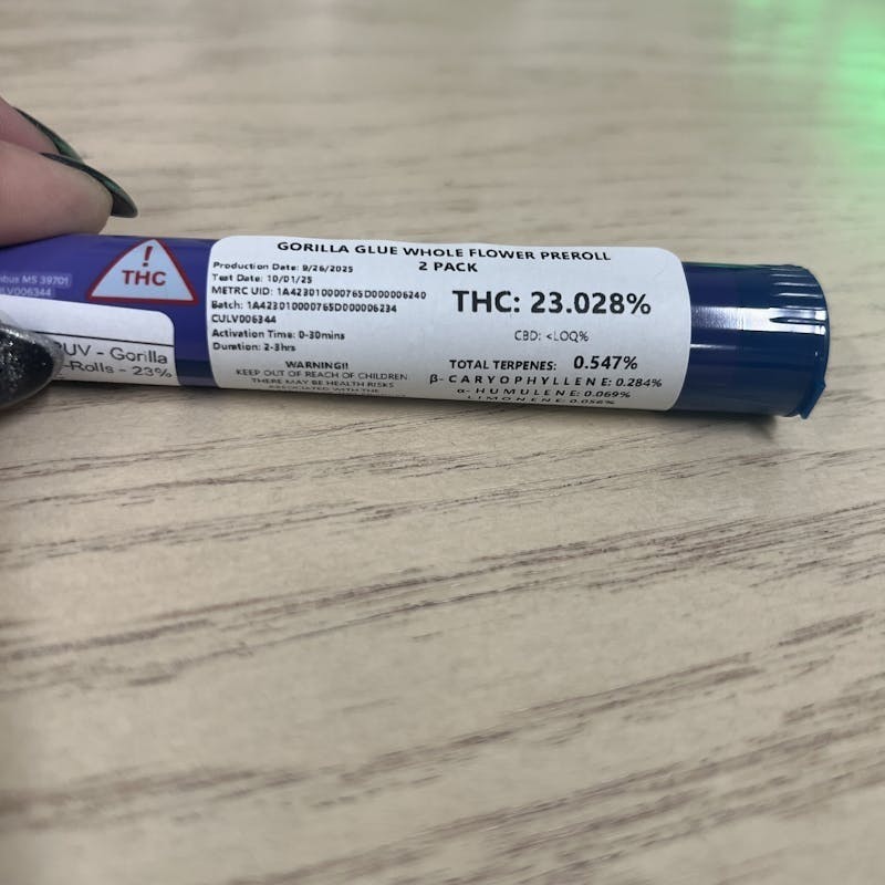 Gruv - Gorilla Glue – Pre-Rolls – 1g - 1