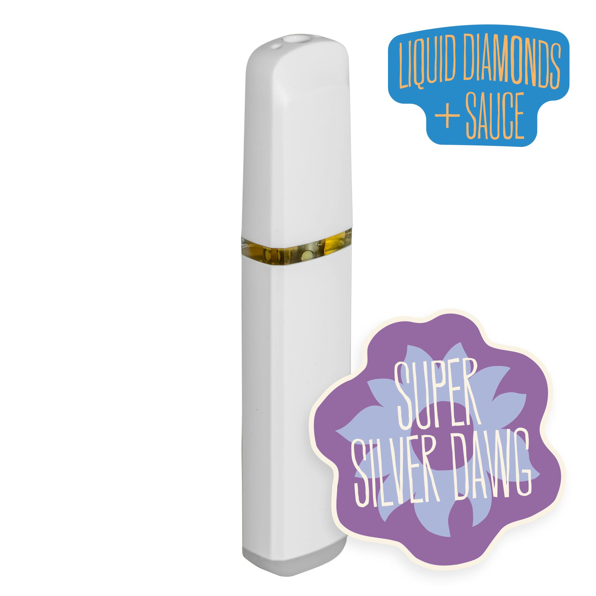 District Cannabis - Super Silver Dawg Liquid Diamonds & Sauce Disposable - 1