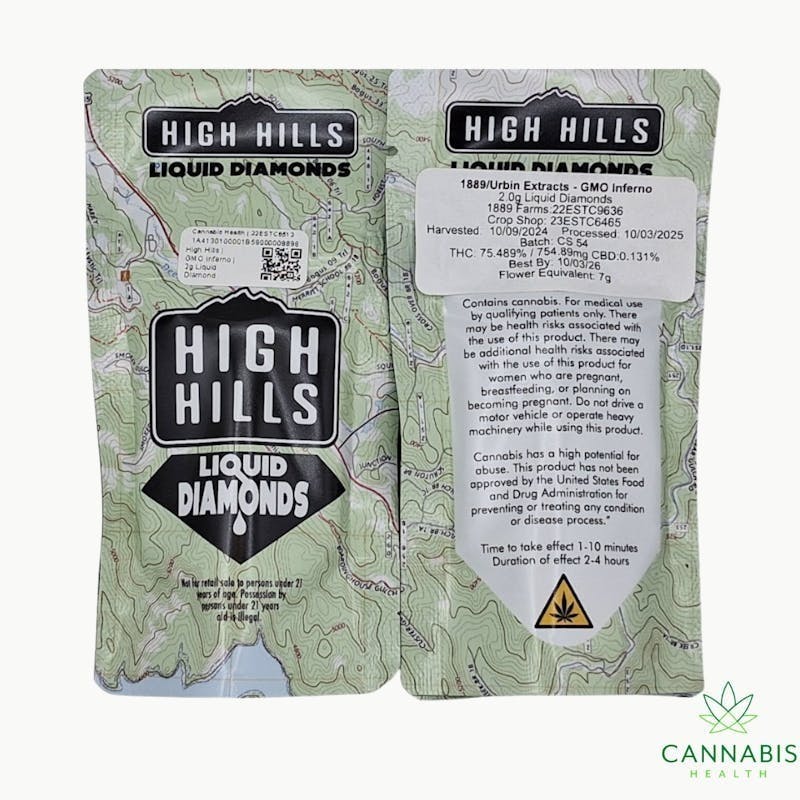 High Hills - GMO Inferno – Liquid Diamond – Disposable – 2g - 1