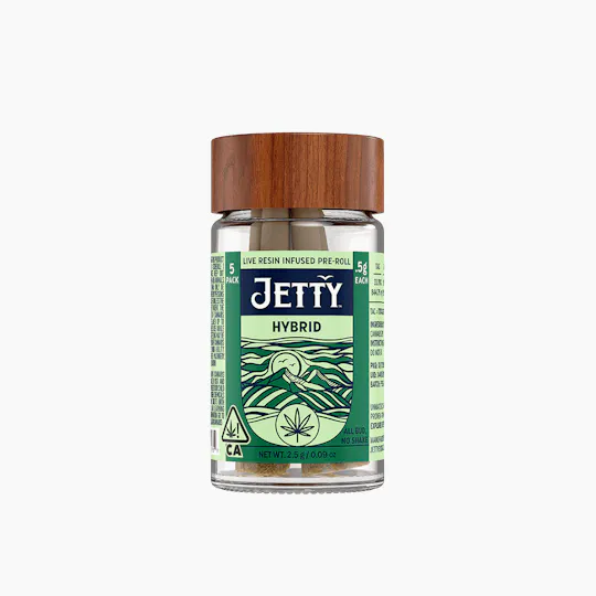 Jetty Extracts - Cadillac Grapes x Garlic Popz | Live Resin Infused Minis | 0.5g each | 5pk - 1