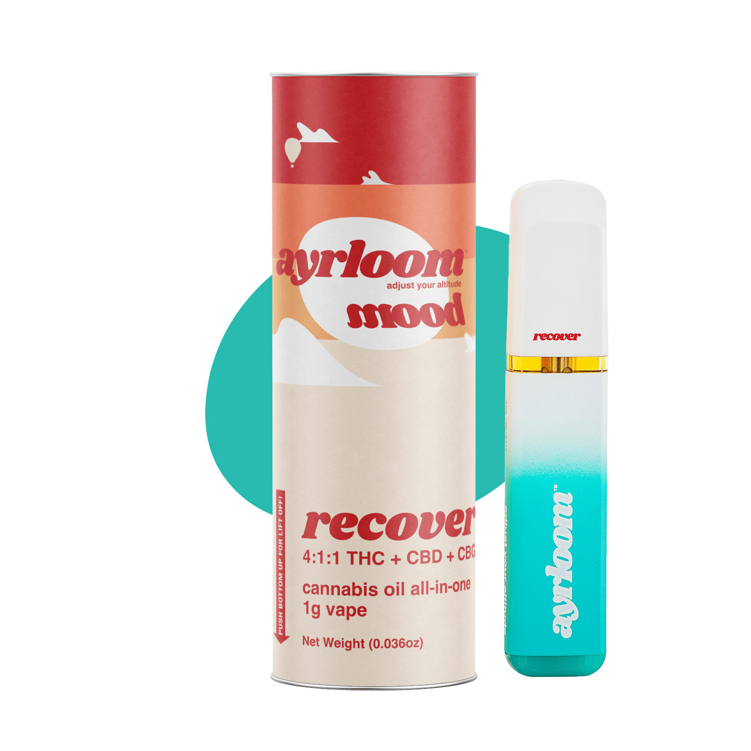 ayrloom - ayrloom | Mood Recover | AIO | 1g | THC : CBD : CBG - 1