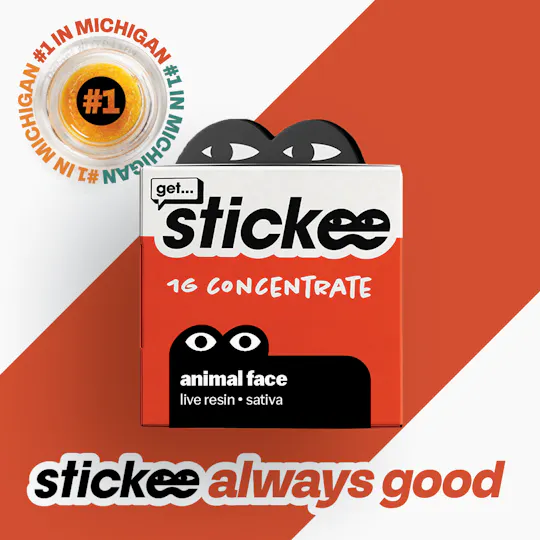 Stickee - STICKEE | Animal Face | Sativa | Live Resin Concentrate | 1G - 1