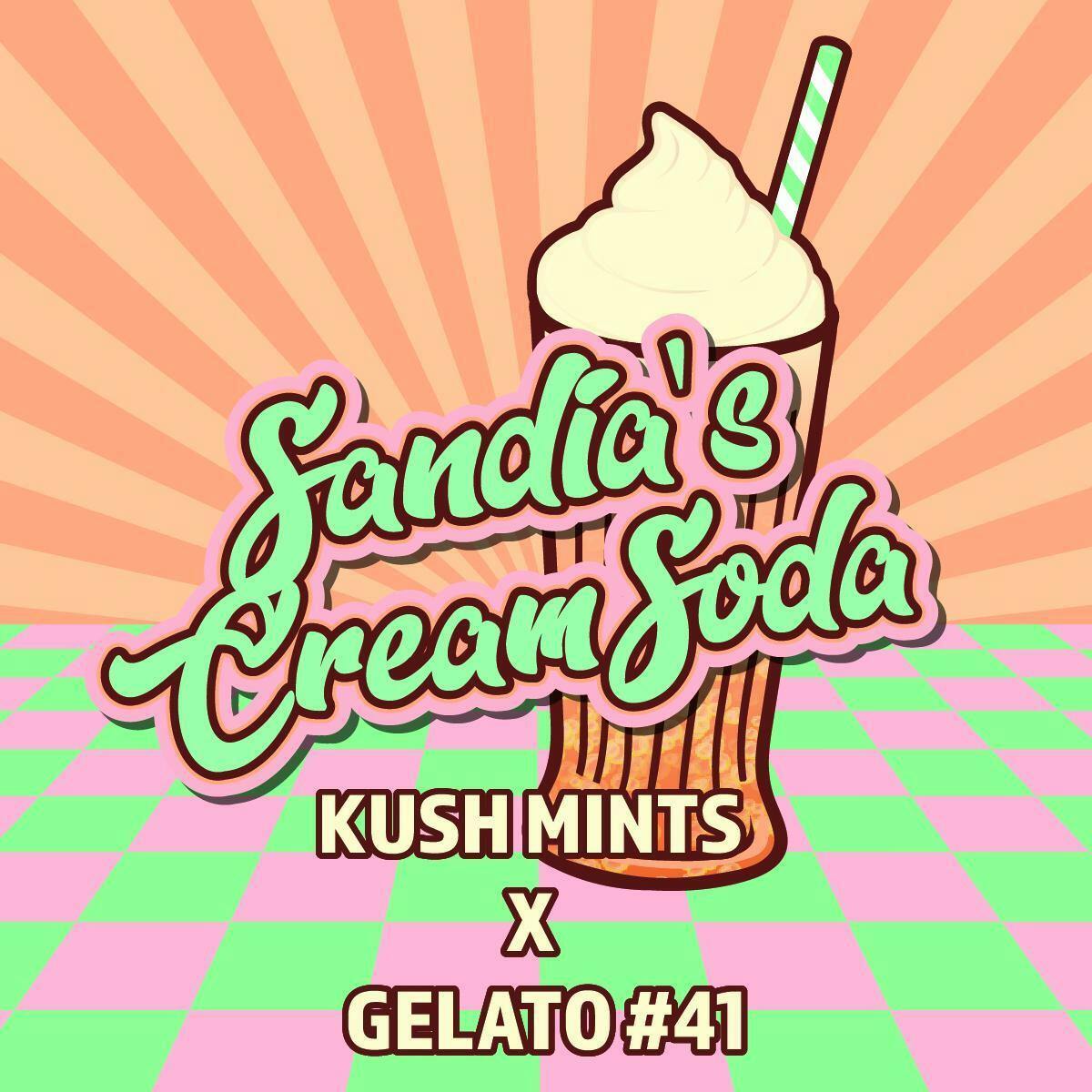 Okie TSGP - Sandia's Cream Soda - 90µ-159µ - 0.5g Disposable Live Rosin Cart - 1