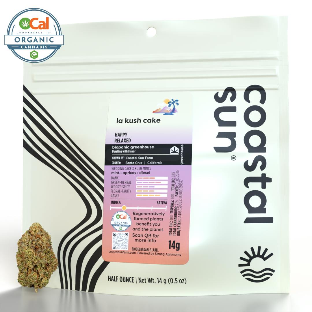 Coastal Sun - LA Kush Cake Greenhouse Flower 14g - 1