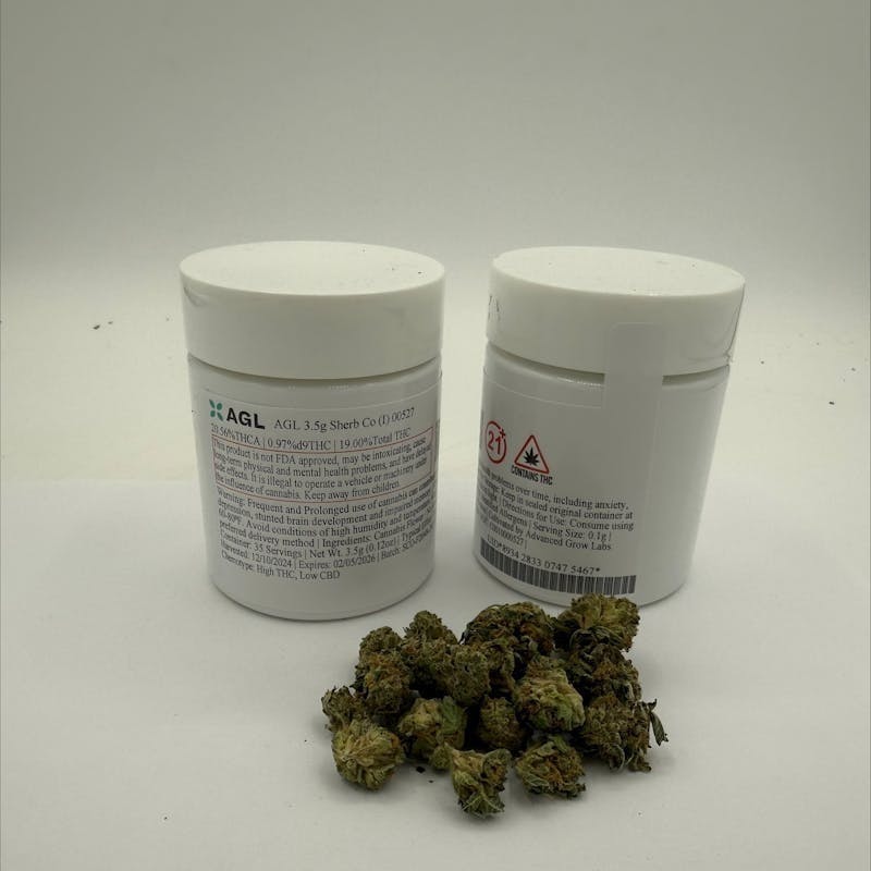 Advanced Grow Labs - Advanced Grow Labs - Sherb Co Flower 3.5g - 1