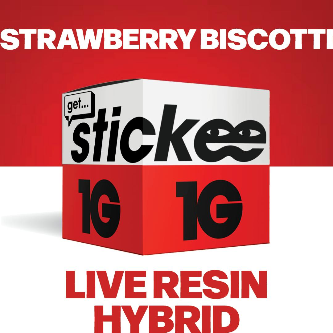 Stickee - STICKEE | Strawberry Biscotti | 1G | Live Resin Concentrate - 1