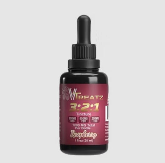 Vtreatz - Vtreatz | 3:2:1 CBG/CBD/THC | Raspberry Tincture | 30ml - 1