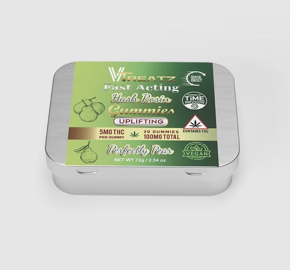 Vtreatz - Vtreatz | Perfectly Pear | Fast Acting Hash Rosin Gummies | 20pk - 1