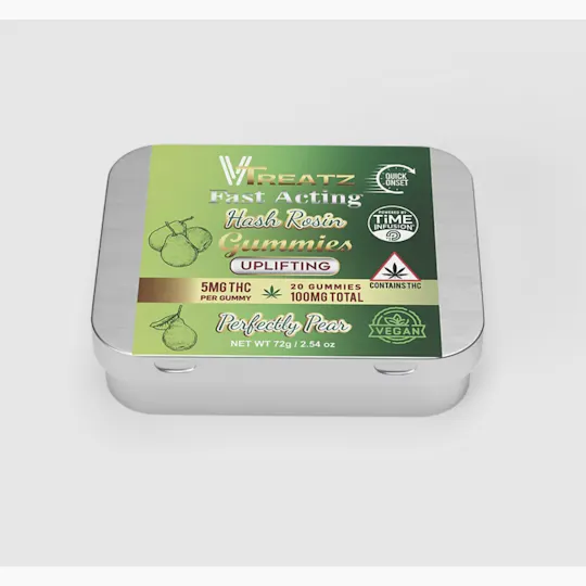 Vtreatz - Vtreatz | Perfectly Pear | Fast Acting Hash Rosin Gummies | 20pk - 1