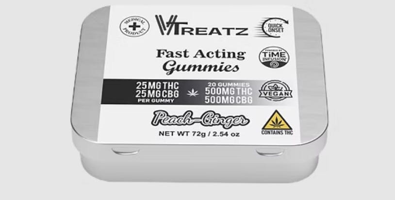 Vtreatz - Vtreatz | Peach-Ginger | Gummies | 20pk - 1