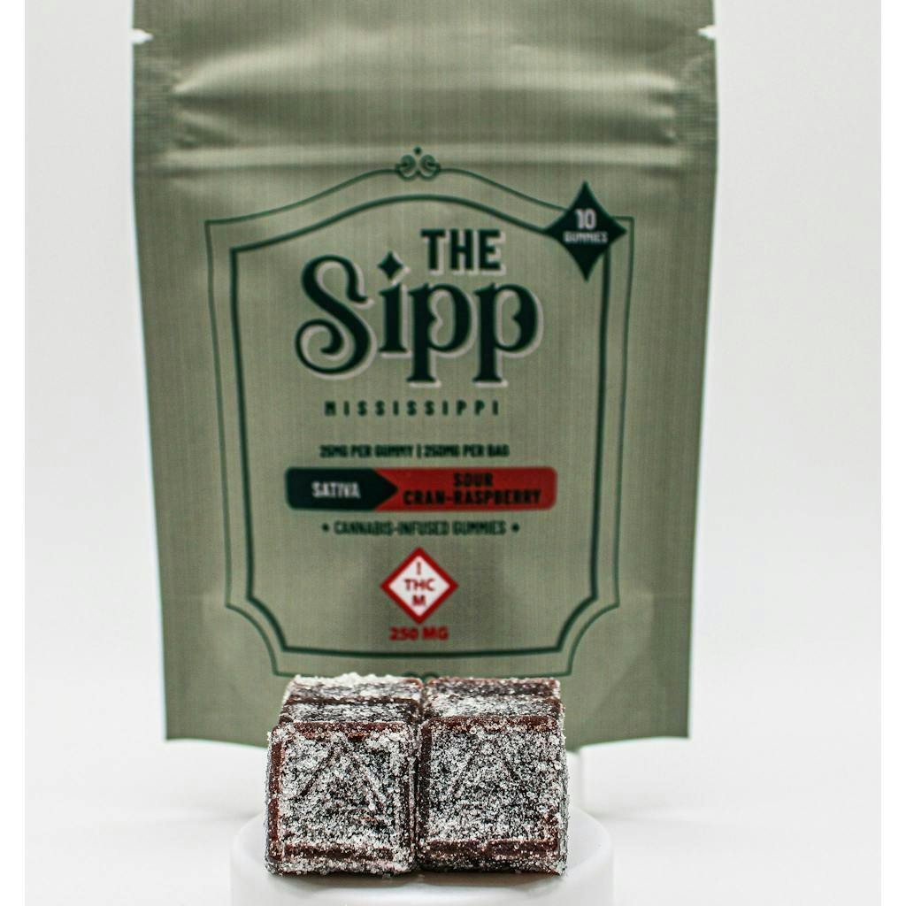 The Sipp - Sour Cran-Raspberry Gummies – 250mg - 1