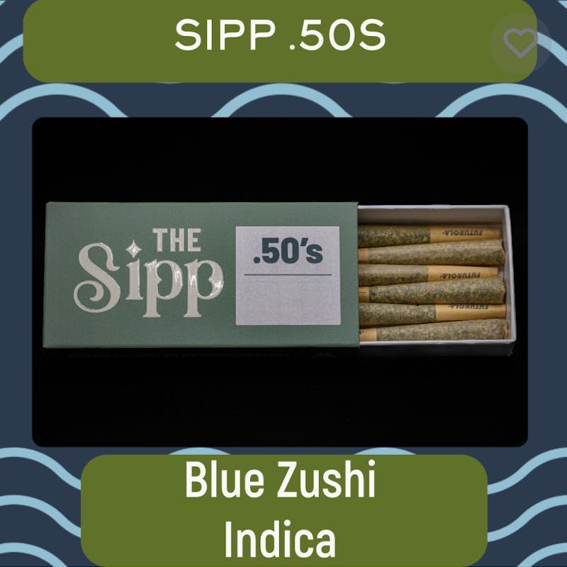 The Sipp - Blue Zushi Sipp 50s – Pre-Roll Pack – 7 × 0.5g - 1