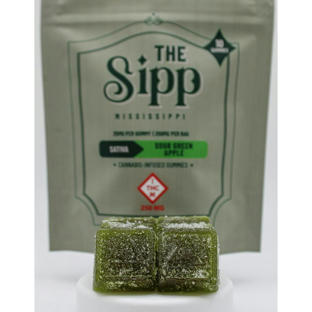 The Sipp - Sour Green Apple Gummies – 250mg - 1