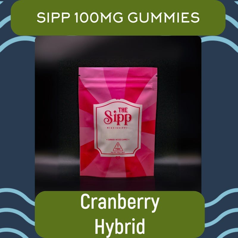 The Sipp - Cranberry Hybrid Gummies – 100mg - 1