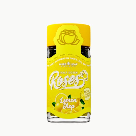 Roses - LEMON DROP Roses 6 Pack Indica | Liquid Diamond Infused|3.6G(.6g ea) - 1