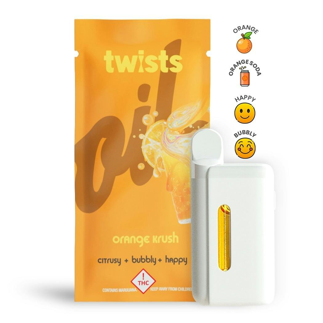 Craft Concentrates - Orange Krush Flavor - "Twists" AIO 'Tanker' (4g) - by Oil® - 1