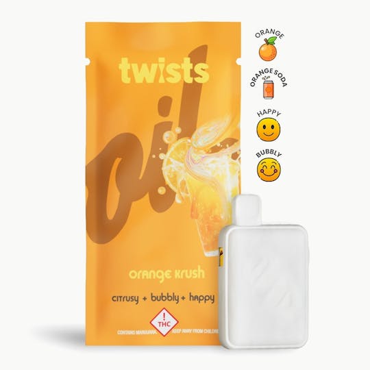 Craft Concentrates - Orange Krush Flavor - "Twists" AIO 'Tugboat' (2g) - by Oil® - 1