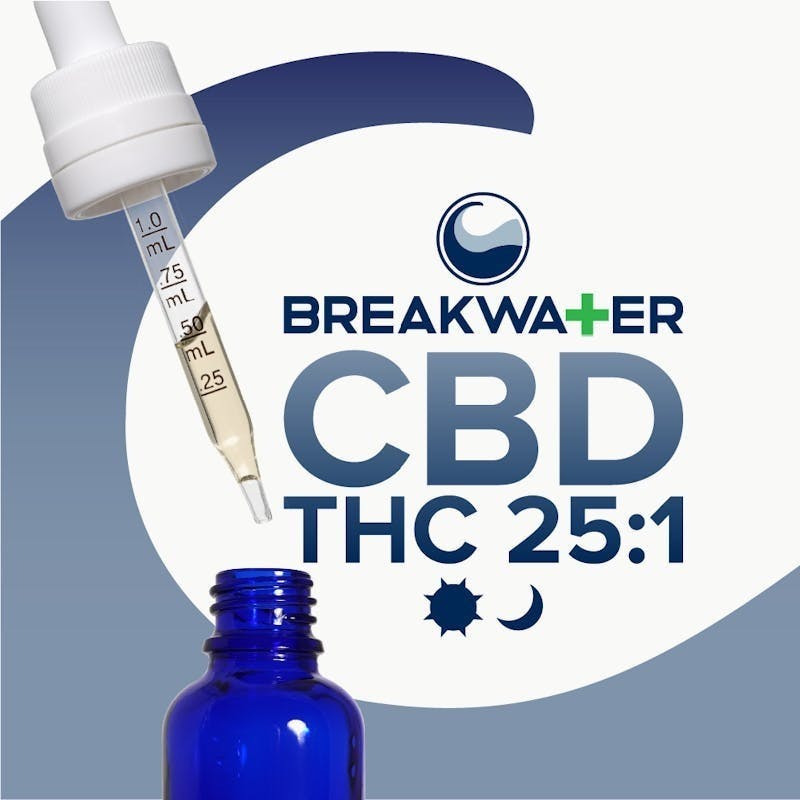Breakwater - 25:1 CBD:THC | MCT Tincture - 1