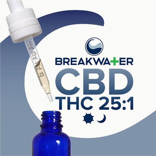 Breakwater - 25:1 CBD:THC | MCT Tincture - 1